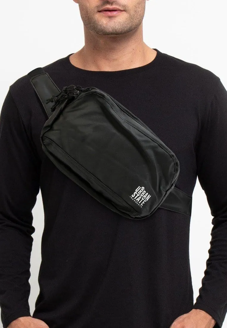 Coated Edge Track Waistpack - Black