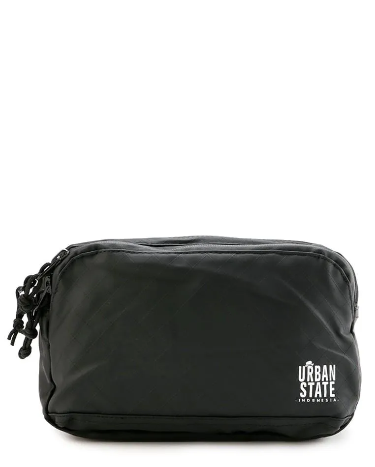 Coated Edge Track Waistpack - Black
