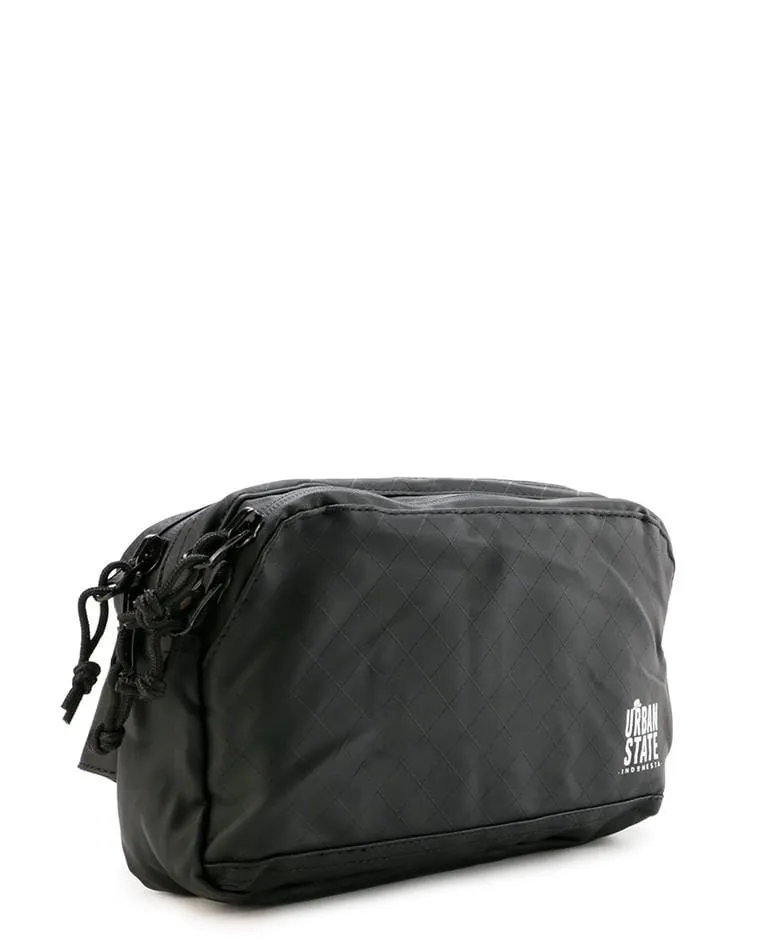 Coated Edge Track Waistpack - Black