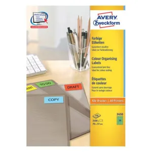Coloured labels 70 x 37 mm Green