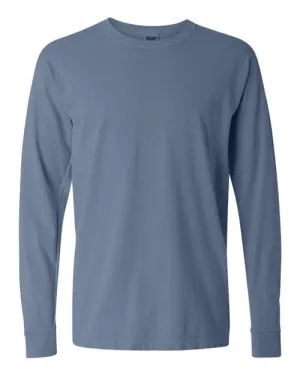 Comfort Colors Garment-Dyed Heavyweight Long Sleeve T-Shirt 6014 Blue Jean