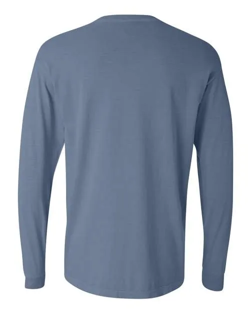 Comfort Colors Garment-Dyed Heavyweight Long Sleeve T-Shirt 6014 Blue Jean