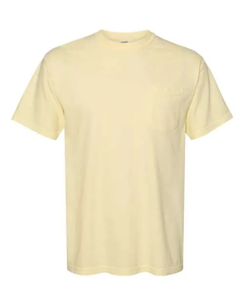 Comfort Colors Garment-Dyed Heavyweight Pocket T-Shirt 6030 Banana