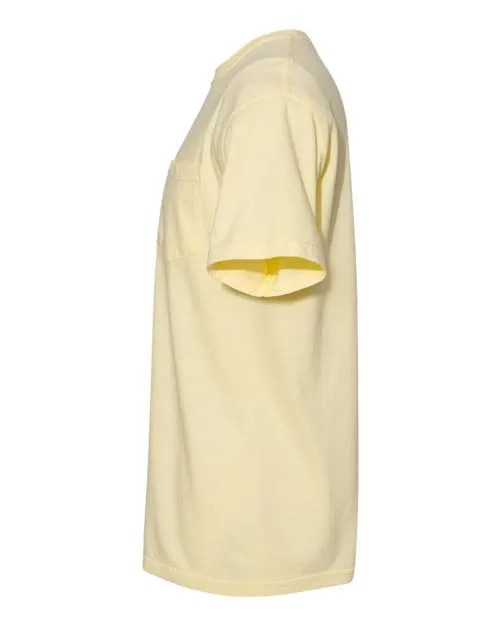 Comfort Colors Garment-Dyed Heavyweight Pocket T-Shirt 6030 Banana