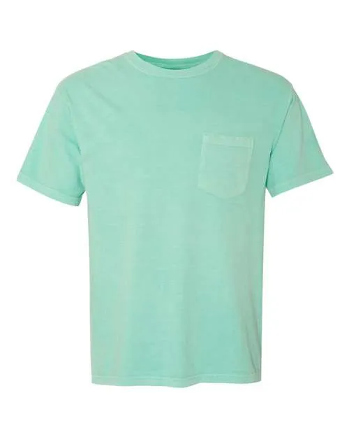 Comfort Colors Garment-Dyed Heavyweight Pocket T-Shirt 6030 Chalky Mint