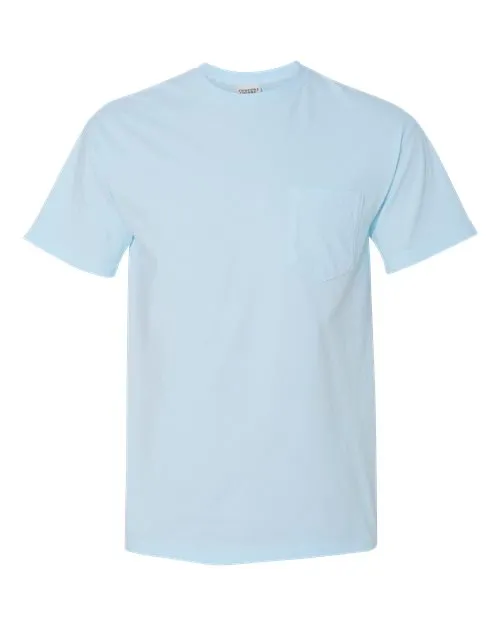 Comfort Colors Garment-Dyed Heavyweight Pocket T-Shirt 6030 Chalky Mint