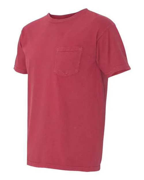 Comfort Colors Garment-Dyed Heavyweight Pocket T-Shirt 6030 Chili