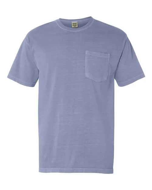 Comfort Colors Garment-Dyed Heavyweight Pocket T-Shirt 6030 Ice Blue