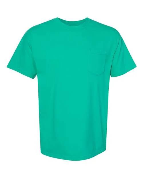 Comfort Colors Garment-Dyed Heavyweight Pocket T-Shirt 6030 Ice Blue