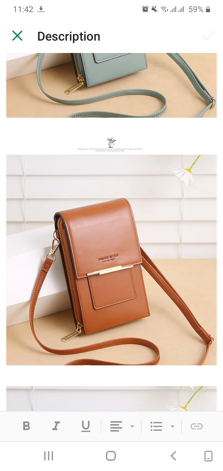 Crossbody  mobile phone bag