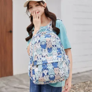 Cute Backpack Kids School Bag Large Capacity Cartoon College Bookbag