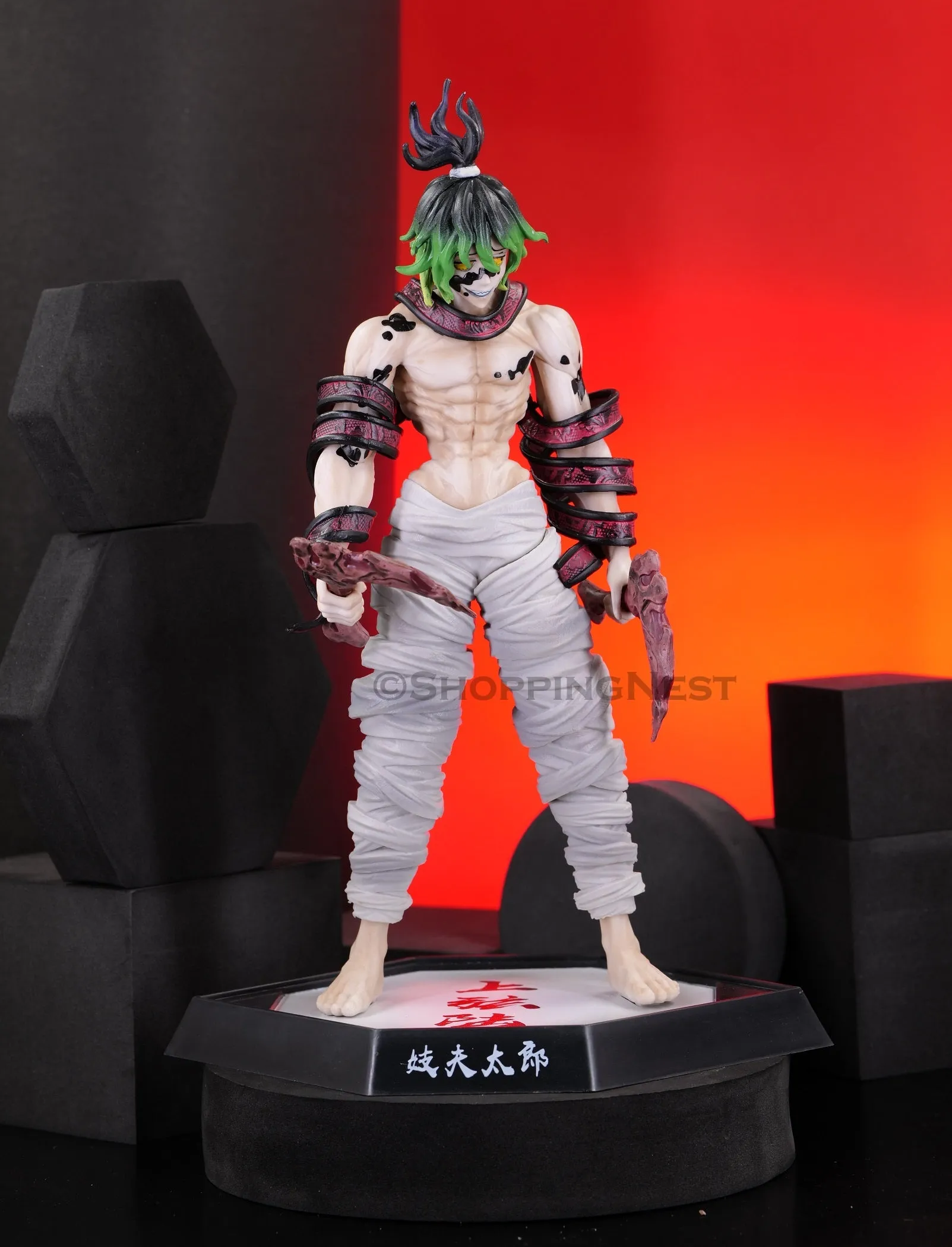 Demon Slayer Gyutaro Upper Moon Six Action Figure | 30 Cms |