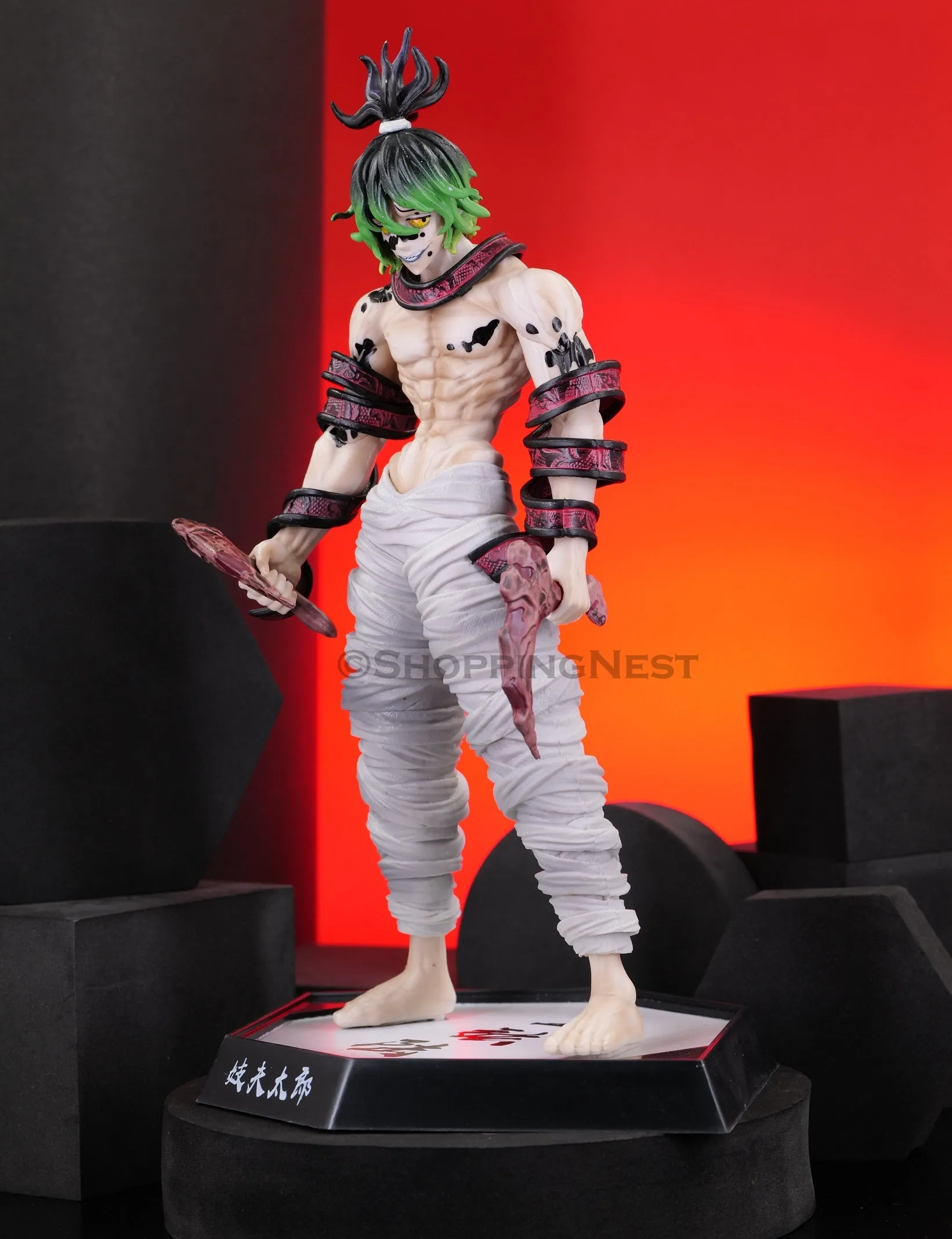 Demon Slayer Gyutaro Upper Moon Six Action Figure | 30 Cms |