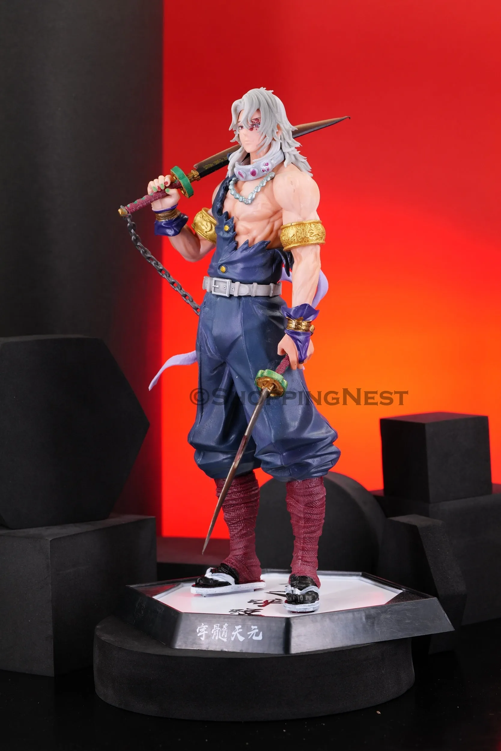 Demon Slayer Hashira Tengen Uzui Action Figure | 29 Cms |
