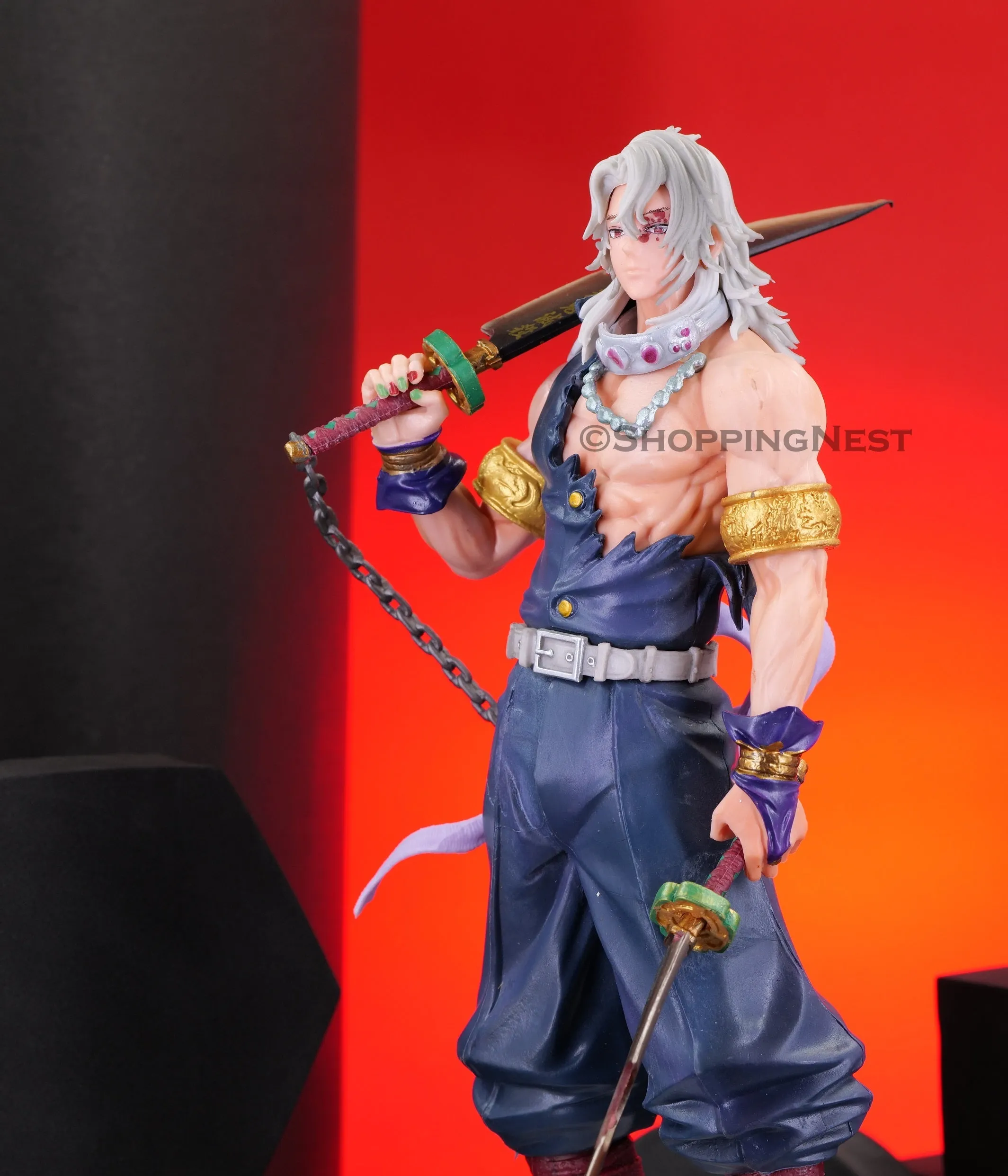 Demon Slayer Hashira Tengen Uzui Action Figure | 29 Cms |