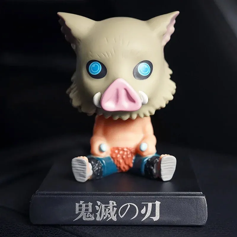 Demon Slayer Inosuke Hashibira Bobblehead With Mobile Holder For Cars | 13 CMS |