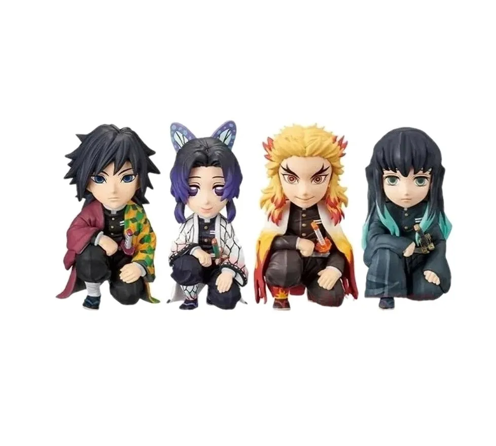 Demon Slayer Set Of 9 Hashira Action Figures | 8-9 Cms |