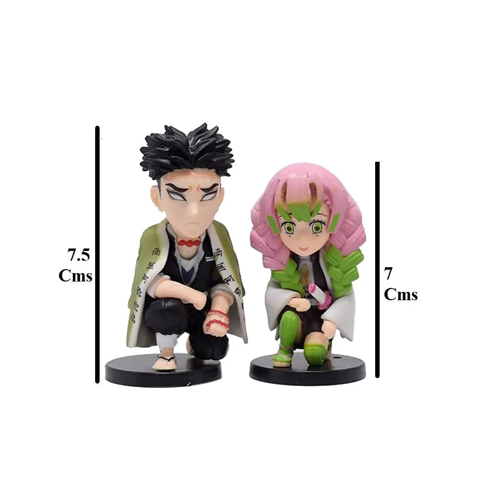Demon Slayer Set Of 9 Hashira Action Figures | 8-9 Cms |