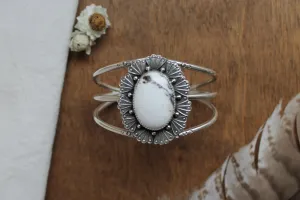 Desert Deco Statement Cuff | White Buffalo