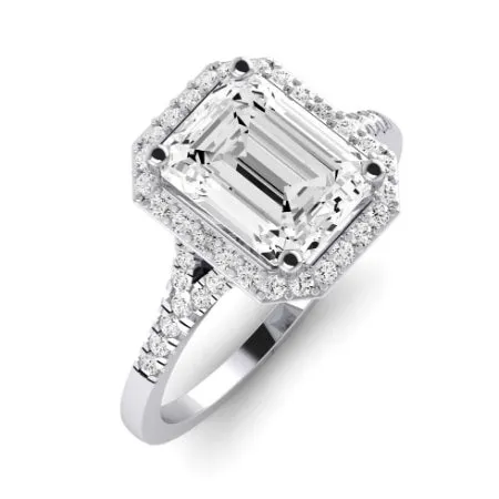 Desert Rose - Emerald Lab Diamond Bridal Set (IGI Certified)