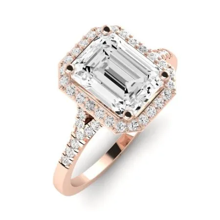 Desert Rose - Emerald Lab Diamond Bridal Set (IGI Certified)