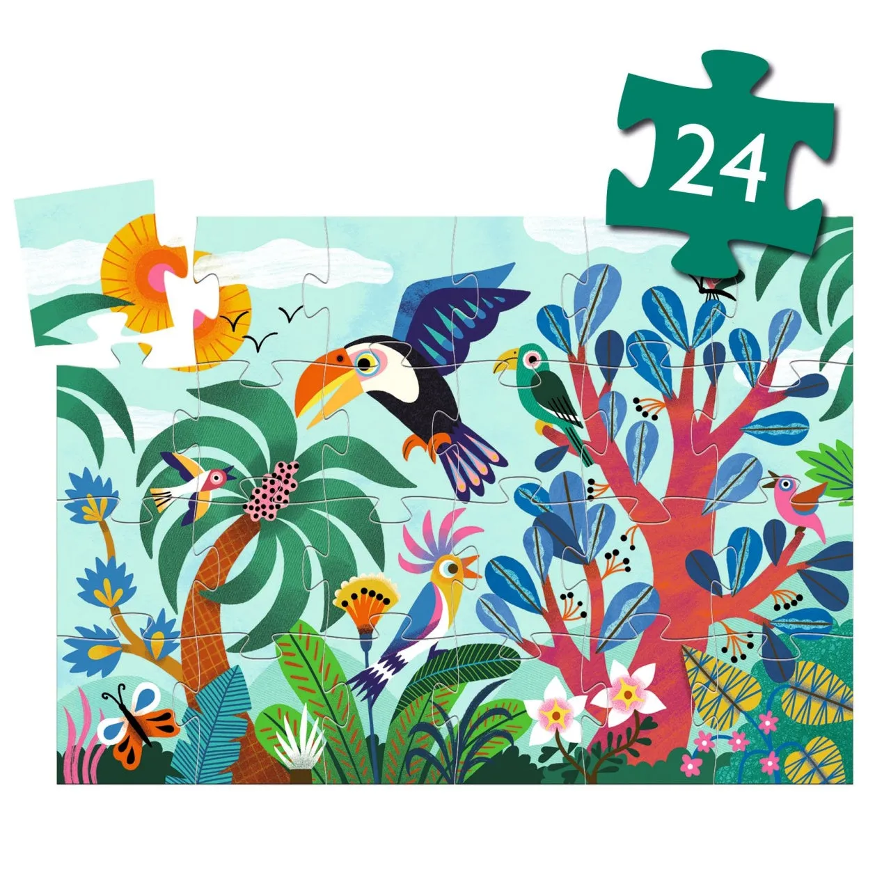 Djeco Silhouette Puzzle - Coco the Toucan