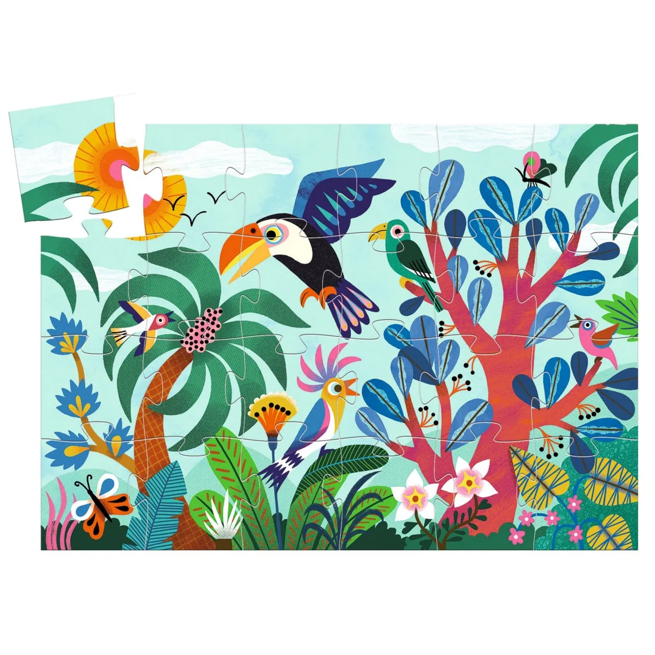 Djeco Silhouette Puzzle - Coco the Toucan