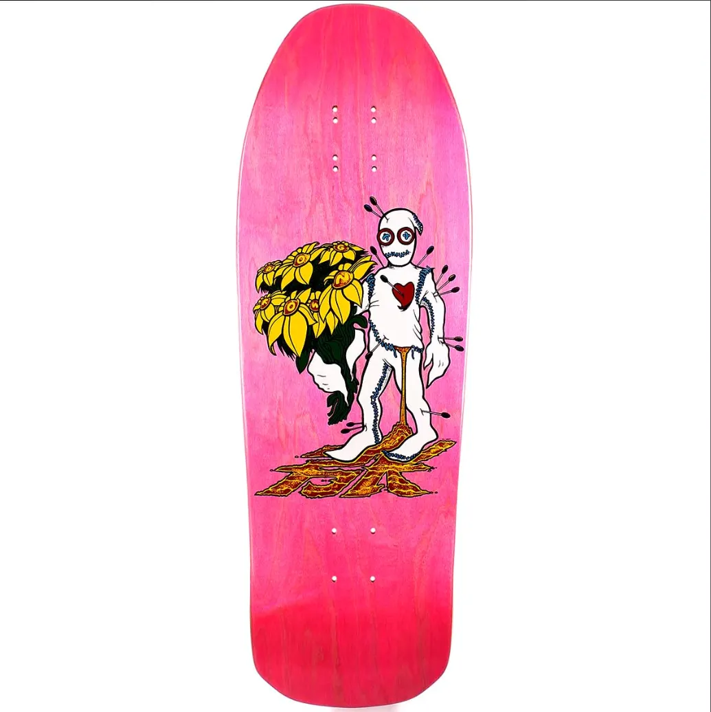 Dogtown Skateboards Bryce Kanights Flower Guy 1 Skateboard Deck Pink - 10.125 x 31.875