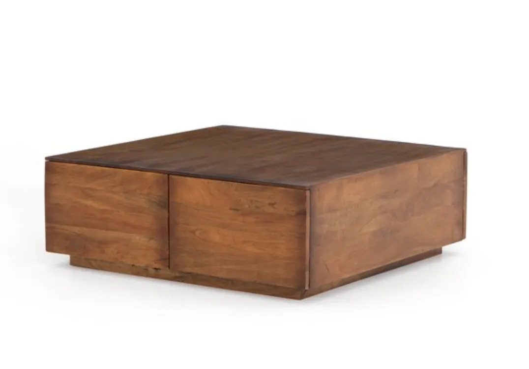 DUNCAN STORAGE COFFEE TABLE, RECLAIMED FR