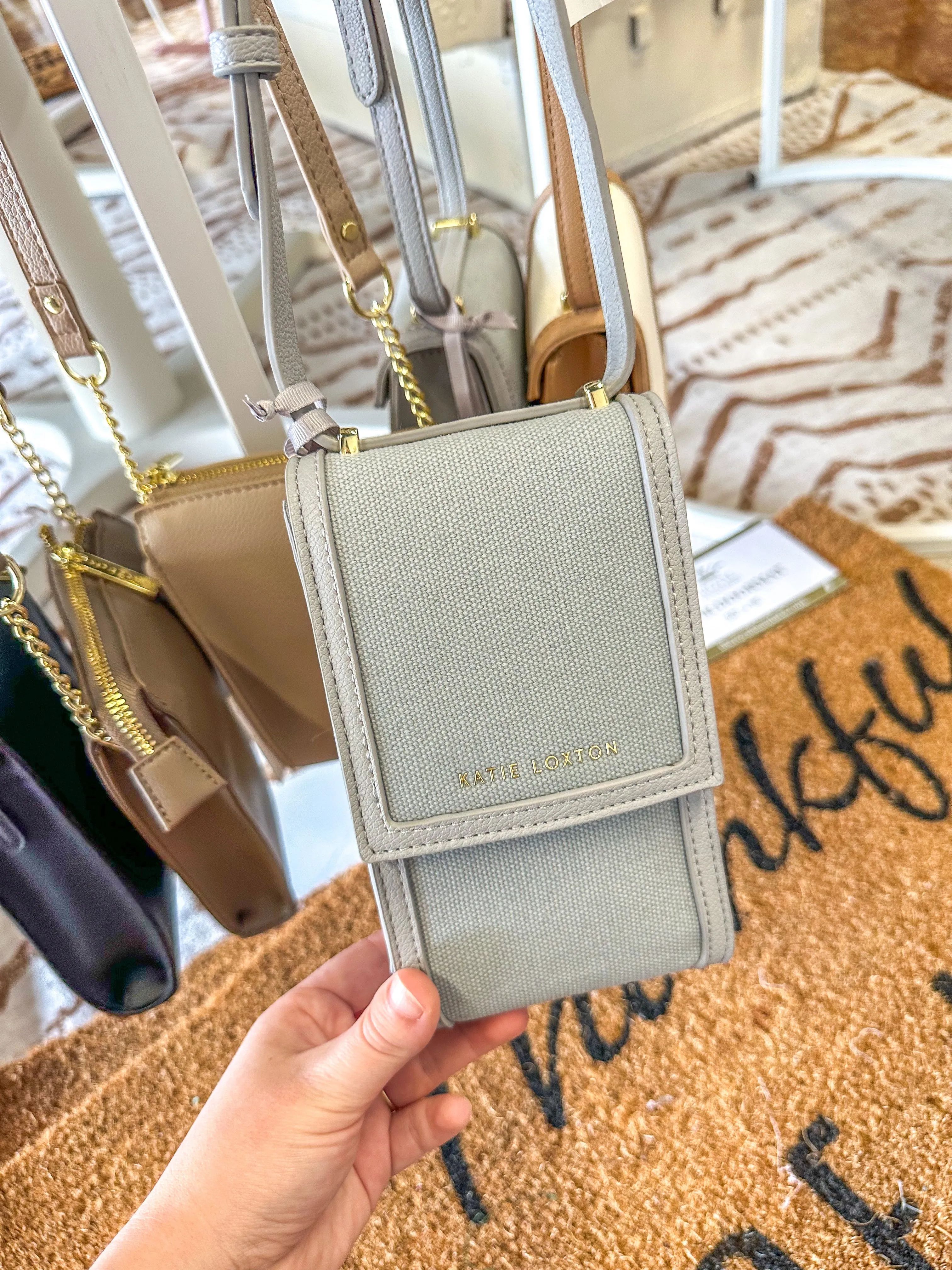 Dusty Blue Amalfi Cell Phone Style Bag