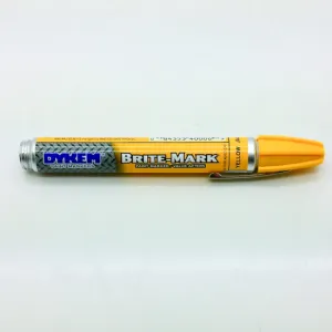 Dykem Medium Tip Yellow Brite-Mark Paint Marker 40006