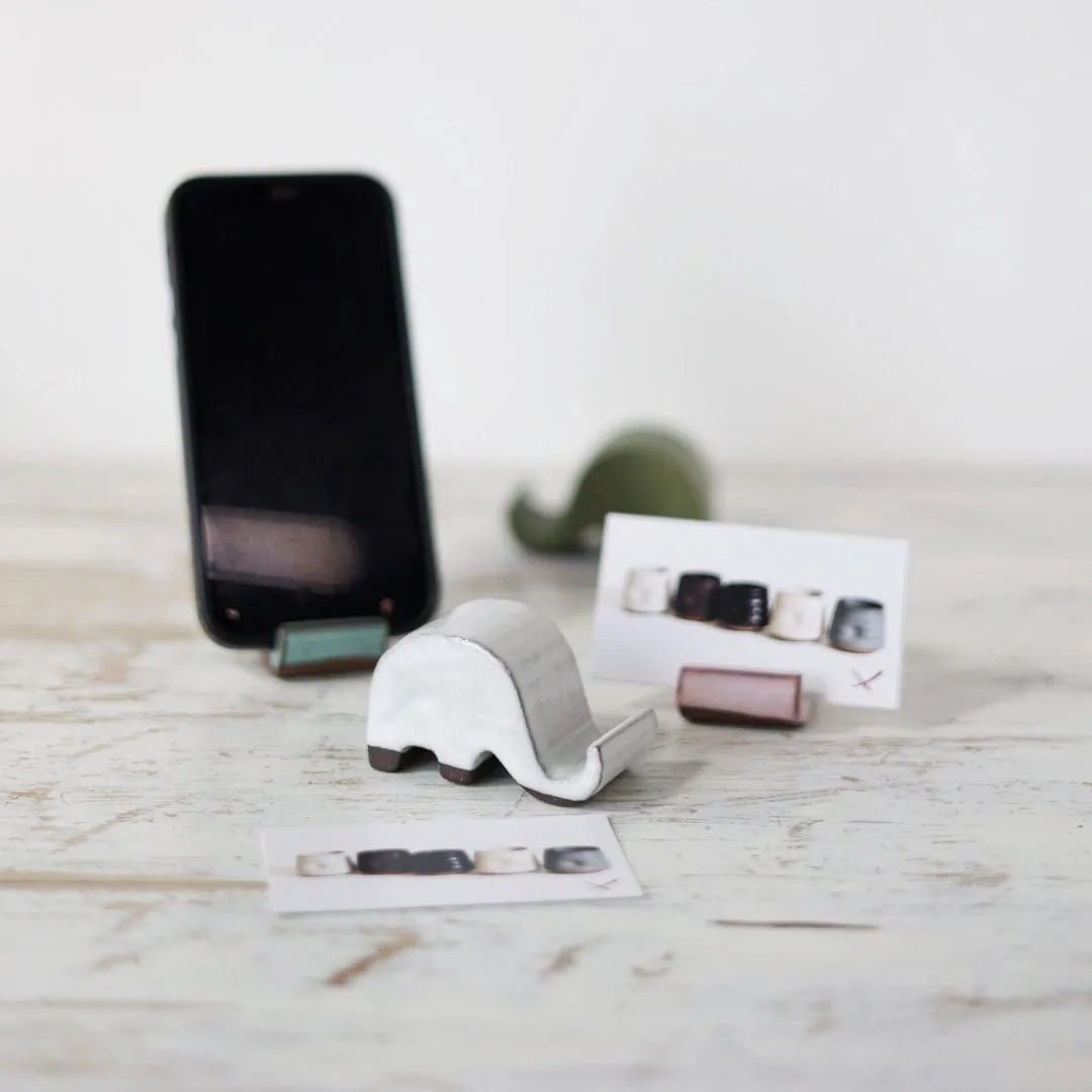 Elephant Ceramic Phone Stand