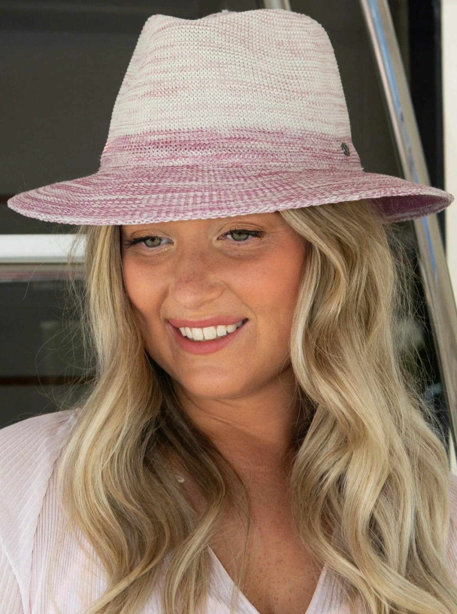 Evoke Maddi Fedora - Mixed Pink
