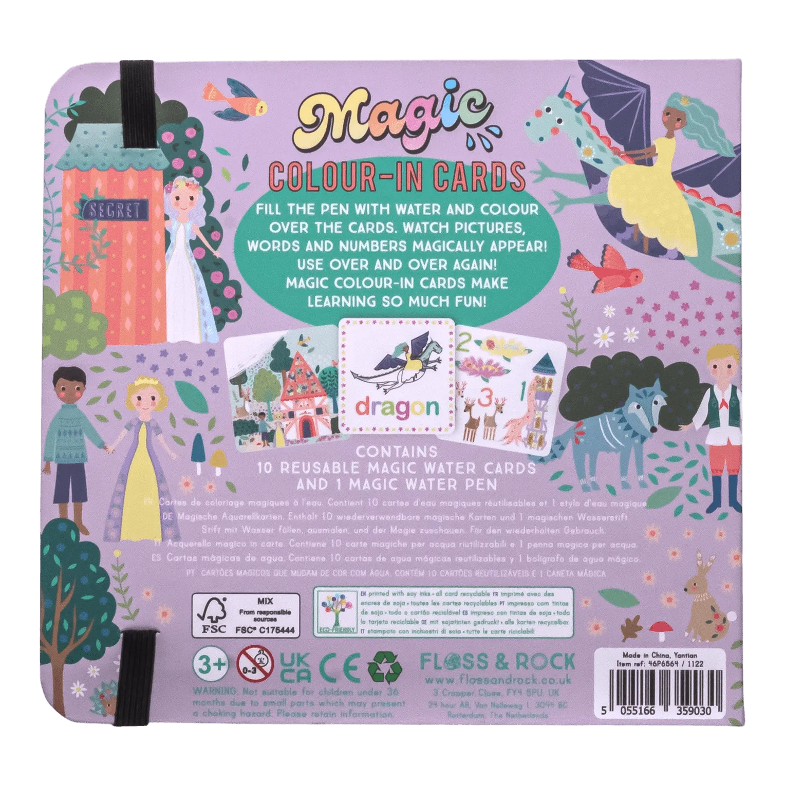 Fairy Tale Water Magic Pen & Color-In Cards