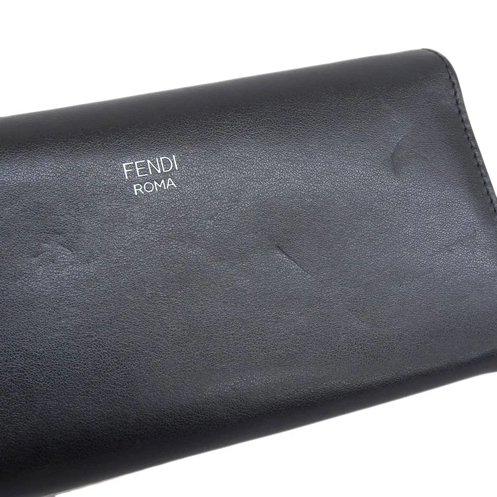 Fendi Leather Chain Wallet Long Wallet 8M0365