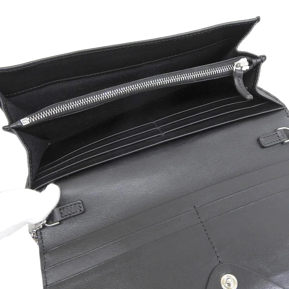 Fendi Leather Chain Wallet Long Wallet 8M0365