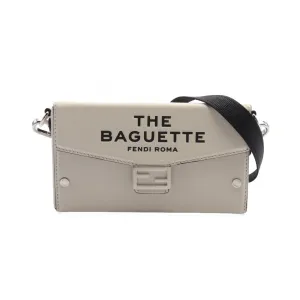 Fendi Leather Phone Pouch Baguette Shoulder Bag