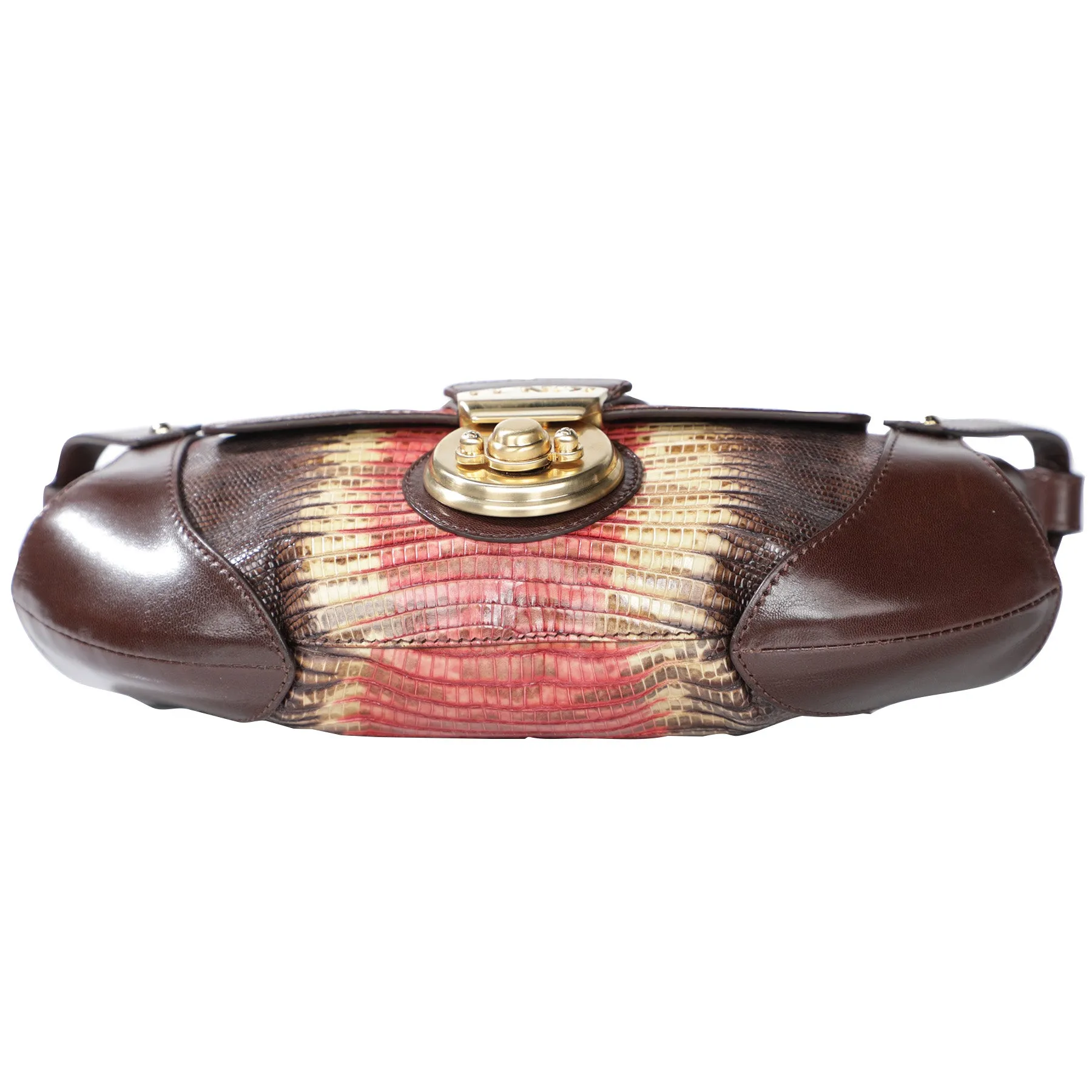 Fendi Lizard Leather Shoulder Bag
