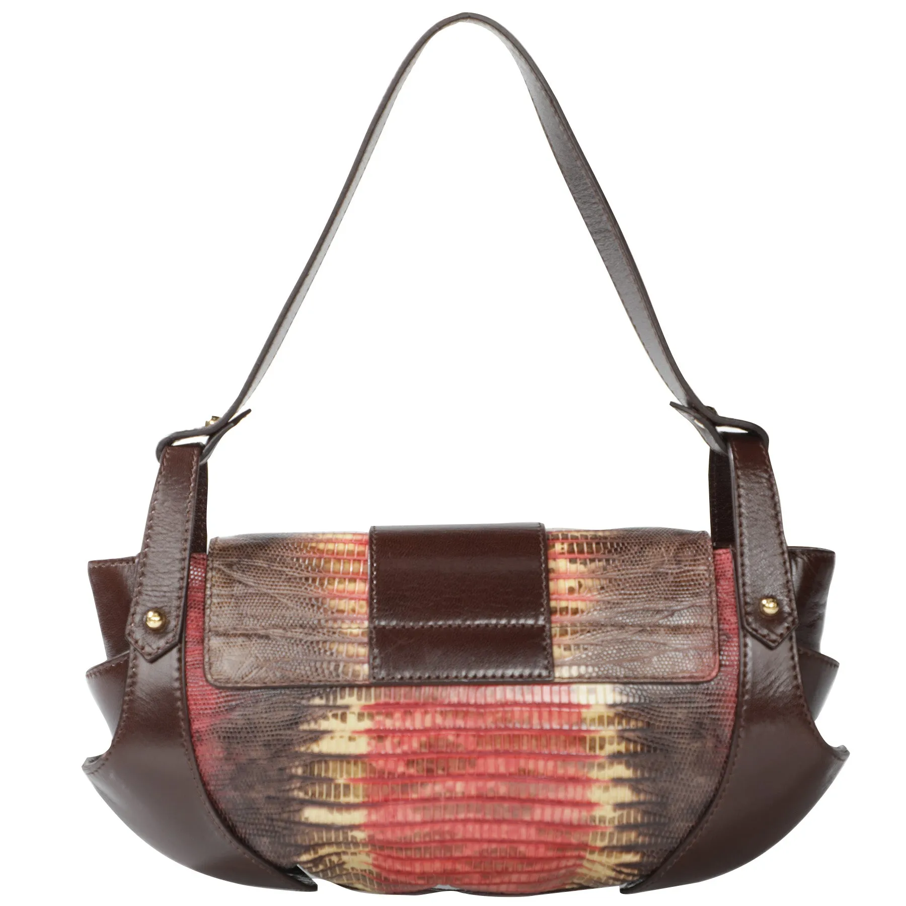 Fendi Lizard Leather Shoulder Bag