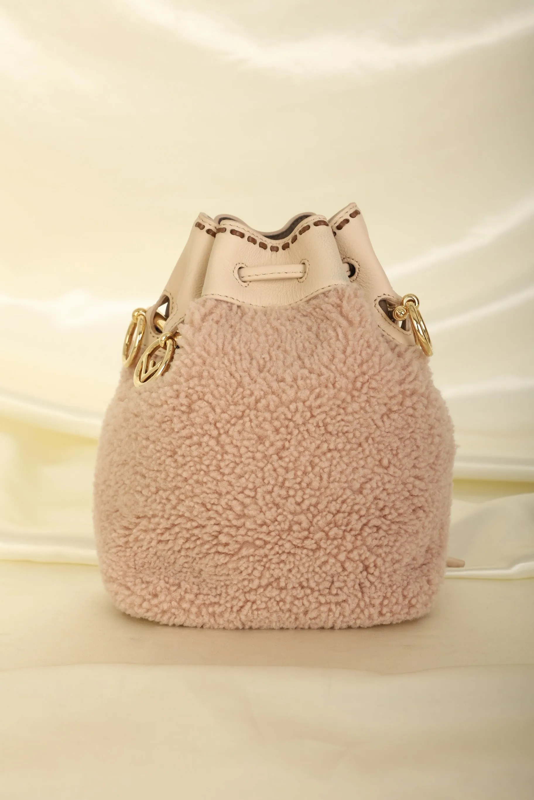 Fendi Shearling Mini Bucket Bag