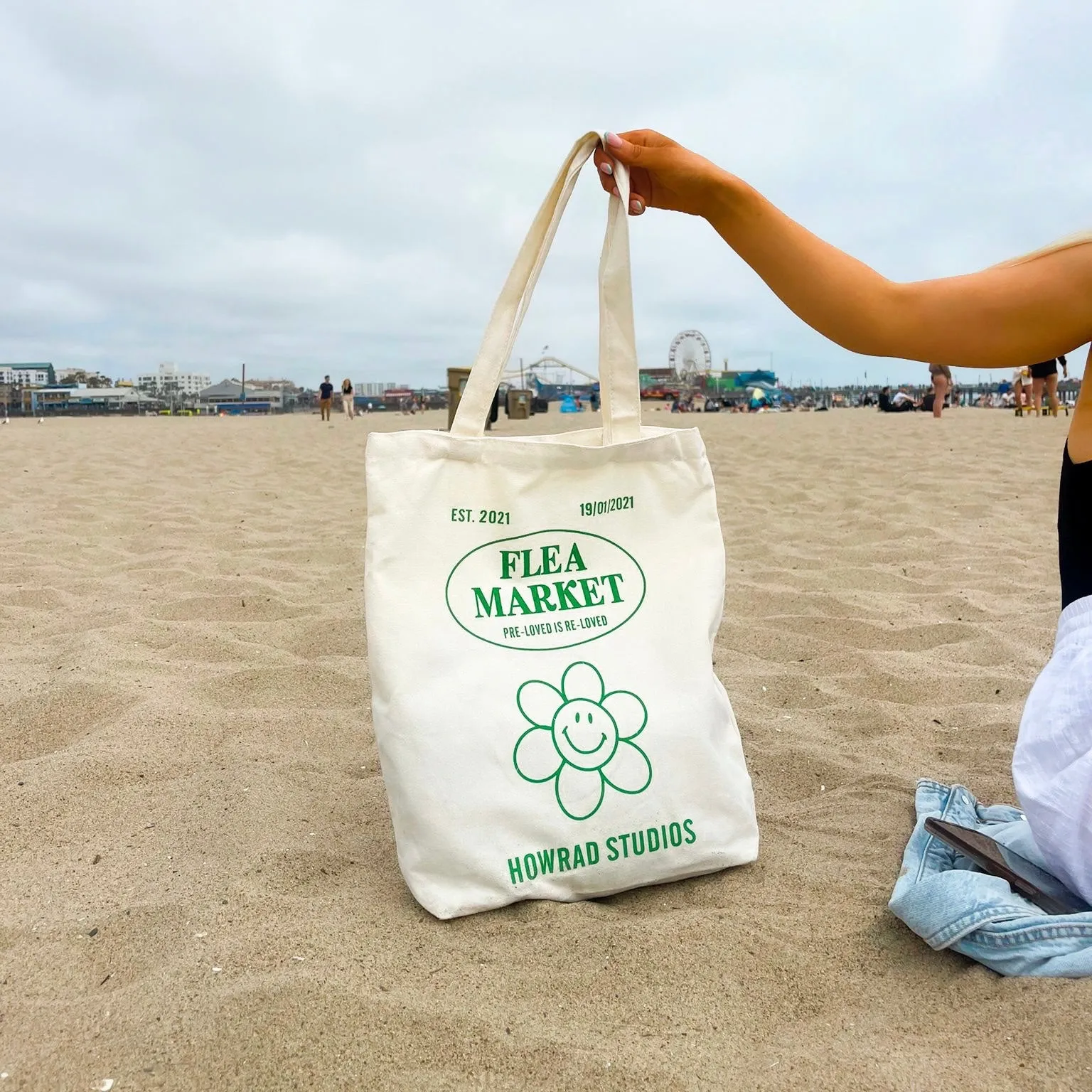 Flea market tote bag