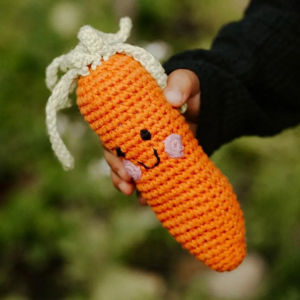 Friendly Carrot Rattle