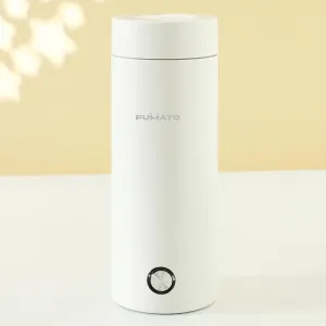 FUMATO Electric Kettle (400ml, 300W) - Portable, Multipurpose Kettle for Tea, Coffee, Baby Milk - Auto Shut-Off, Dry Protection - Travel-Friendly, White