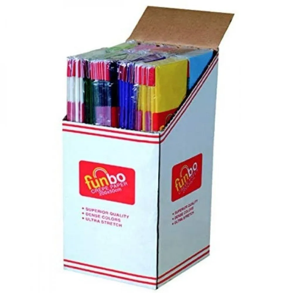 Funbo Crepe Paper 23gsm 50cmx2m Borwn