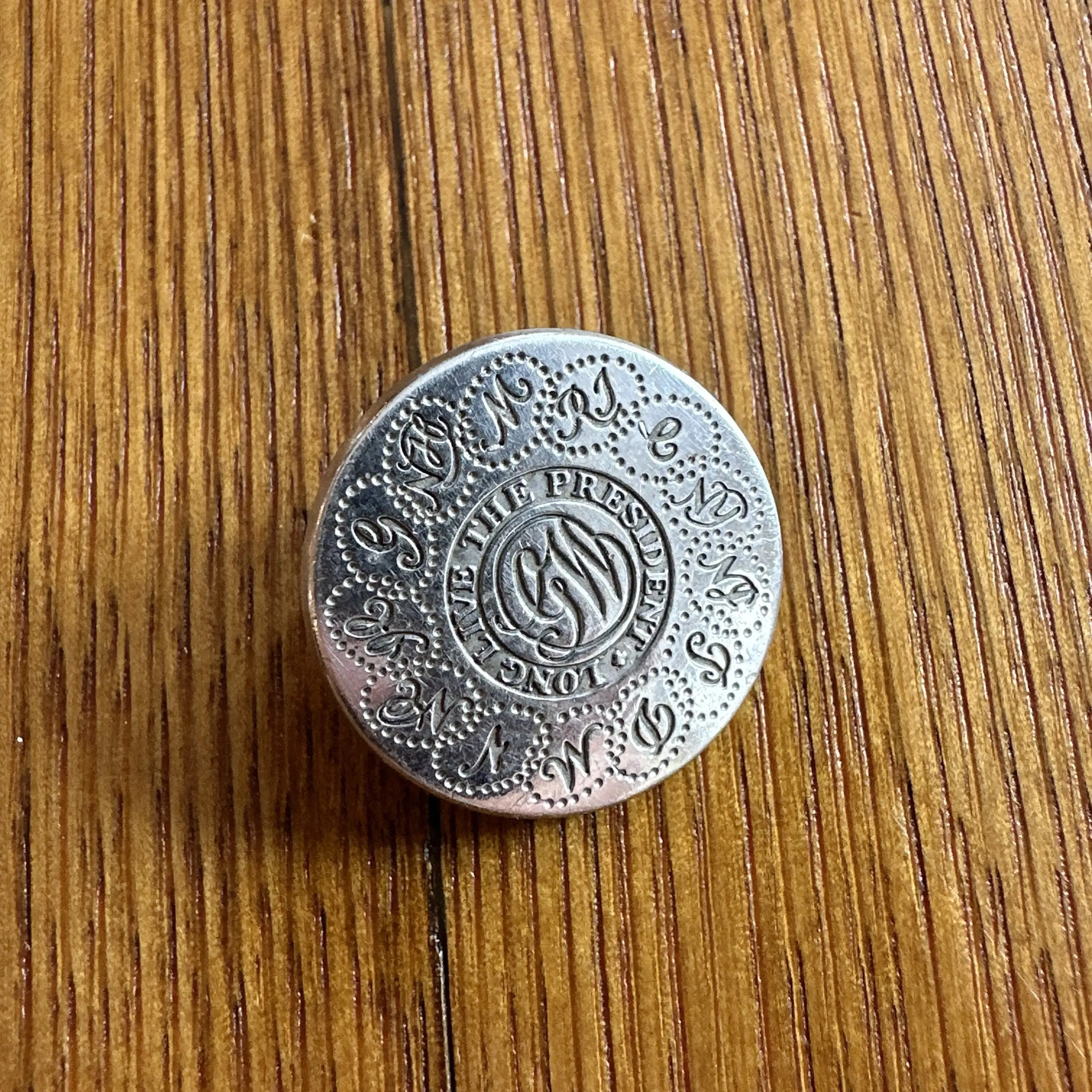 George Washington Inaugural Button Set — Pewter