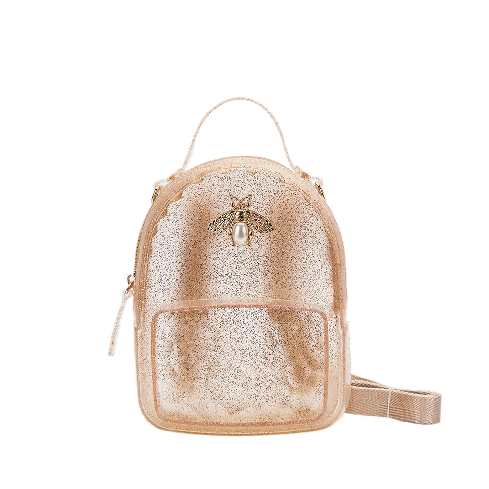 gold bee jelly mini backpack