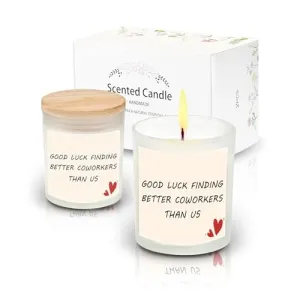 Good Luck Finding Better Coworkers Than US Coworker Leaving Gifts for Women, Farewell Gifts for Coworkers Soy Wax Candle Funny Coworker Leaving Gift,Goodbye Gifts for Coworkers Finding Better Than Us