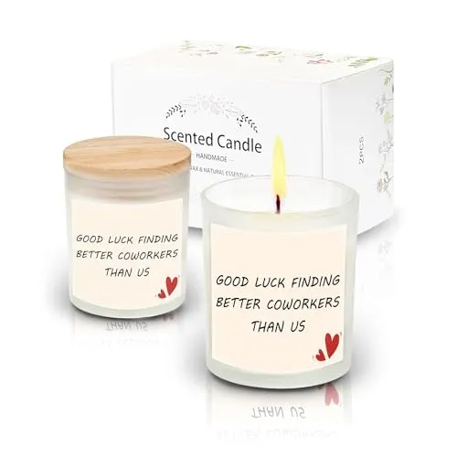 Good Luck Finding Better Coworkers Than US Coworker Leaving Gifts for Women, Farewell Gifts for Coworkers Soy Wax Candle Funny Coworker Leaving Gift,Goodbye Gifts for Coworkers Finding Better Than Us