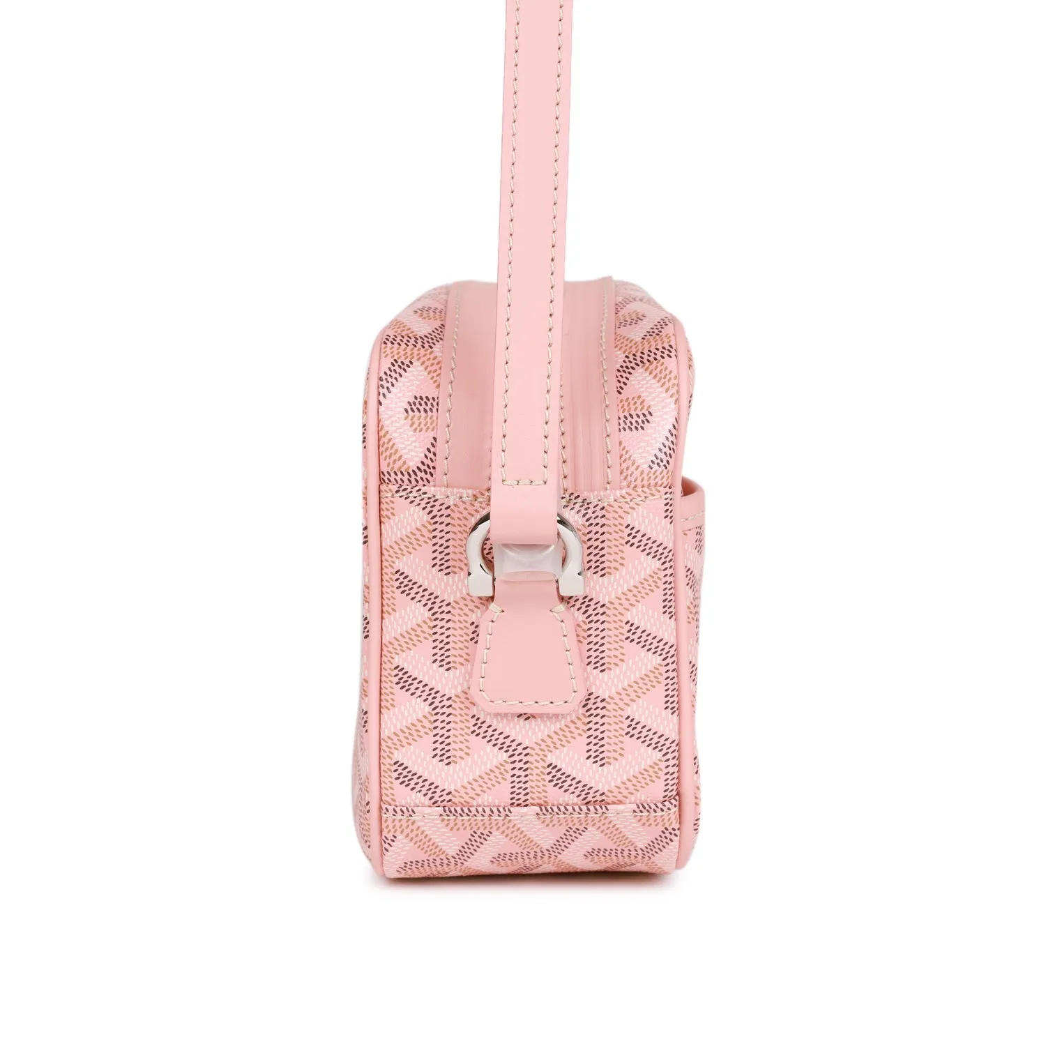 Goyard Goyardine Rose Pink Cap Vert PM Bag Silver Hardware