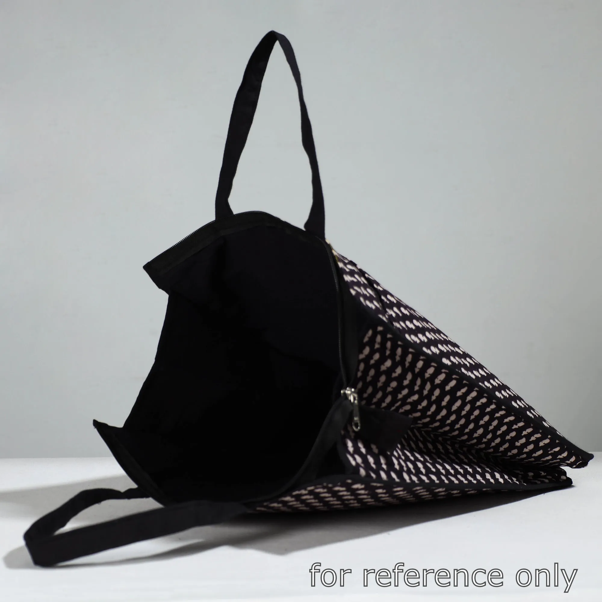 Grey - Handcrafted Cotton Shopping Bag 01